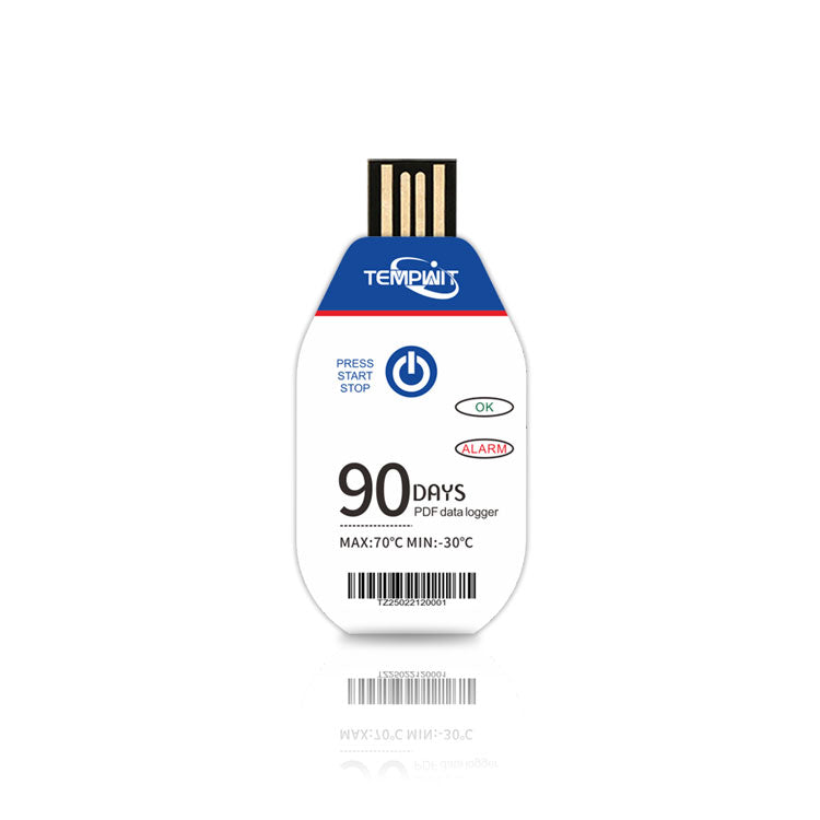 TempU02 Single Use PDF Data Logger