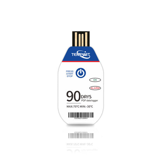 TempU02 Single Use PDF Data Logger