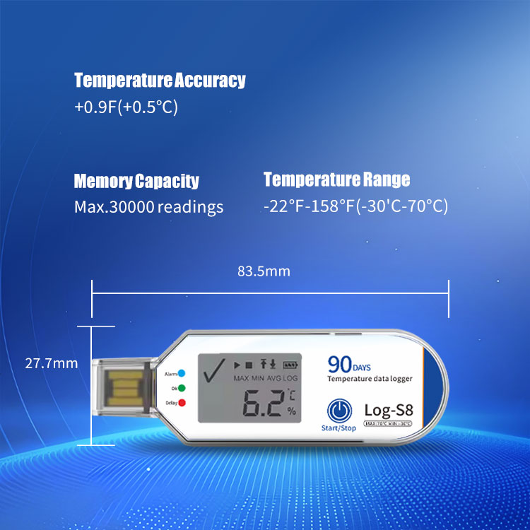 Tempwit Log-S8 Configurable Single Use Temperature Data Logger