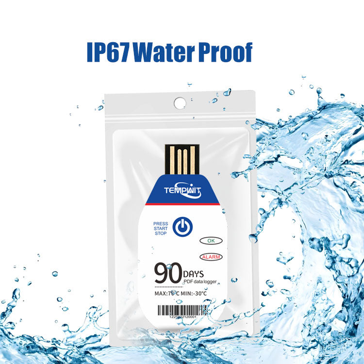 TempU02 Single Use PDF Data Logger