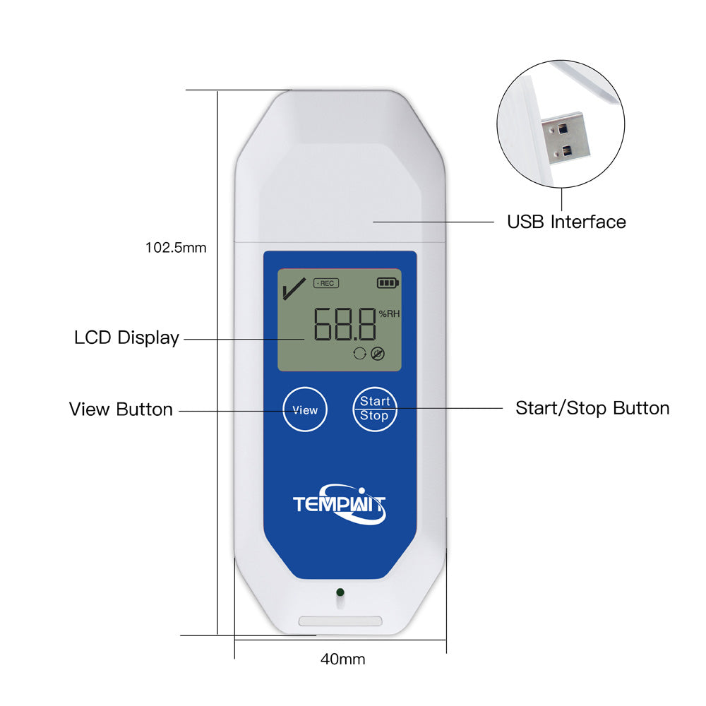 Temp Log-TH Multi Use Use Temperature and humidity Data Logger