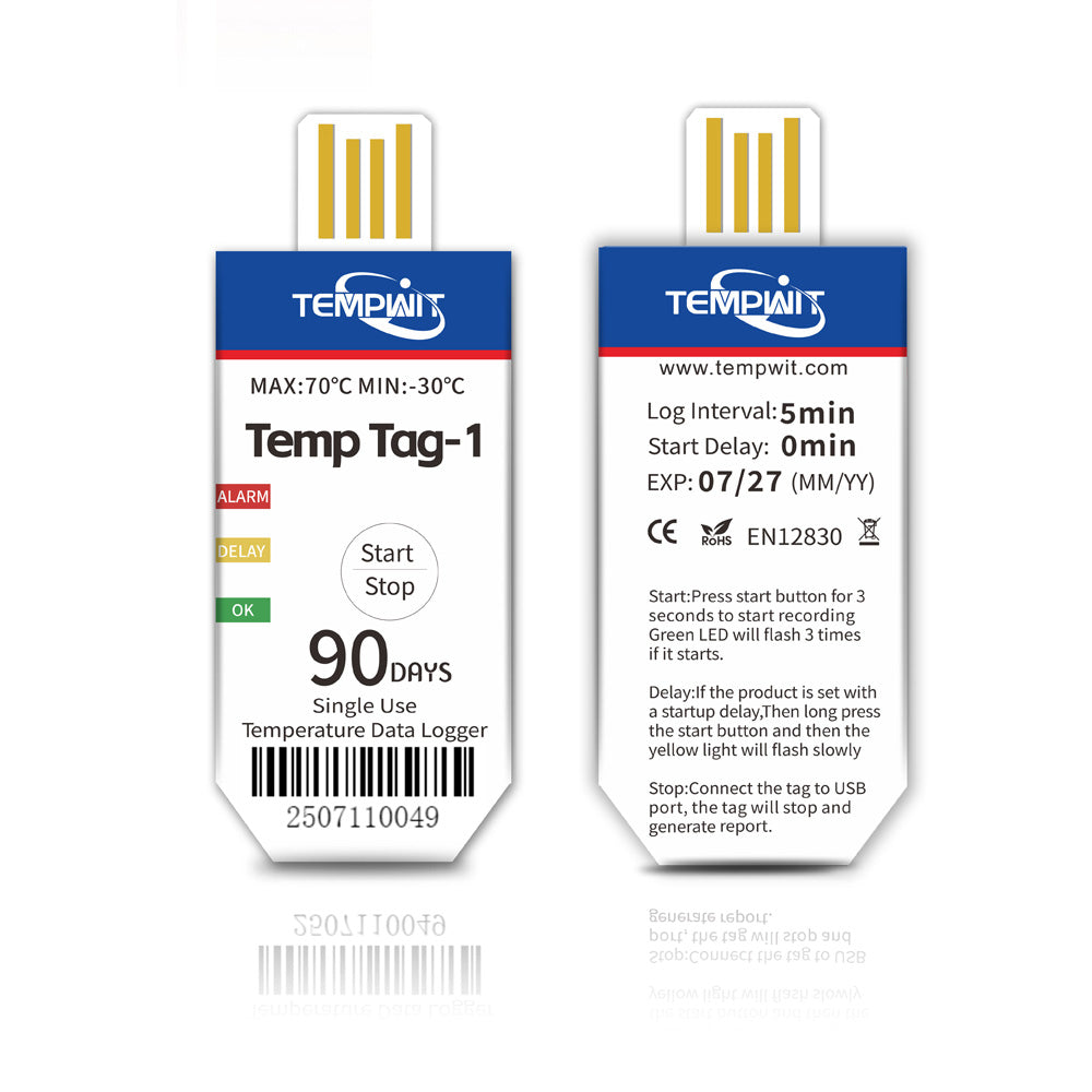 Temp Tag-1 Single Use Temperature Data Logger