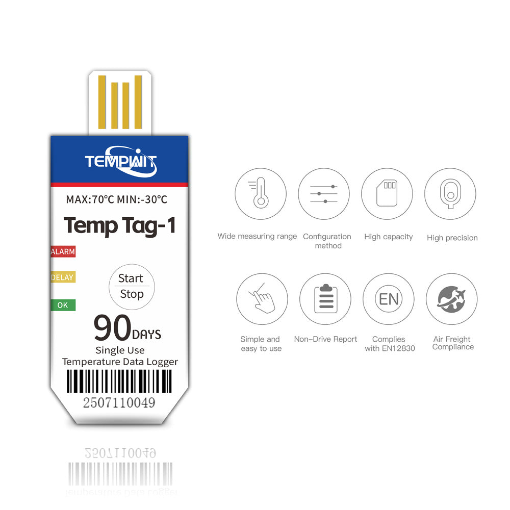Temp Tag-1 Single Use Temperature Data Logger