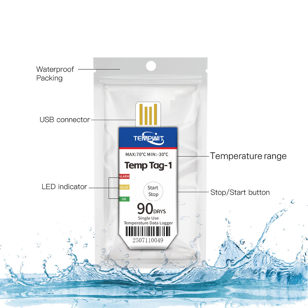 Temp Tag-1 Single Use Temperature Data Logger