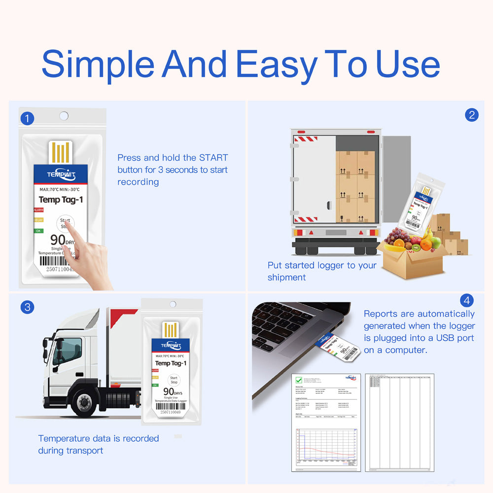 Temp Tag-1 Single Use Temperature Data Logger