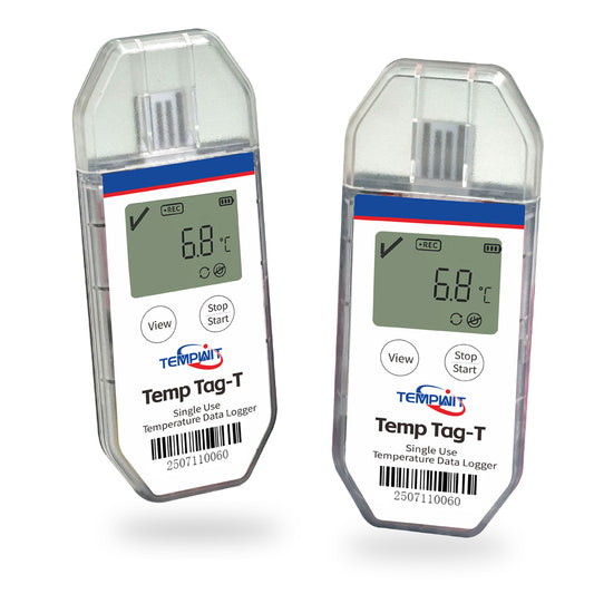 Temp Tag-T Programmable Single Use Temperature Data Logger with LCD display