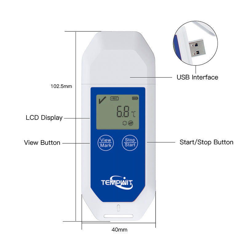 Temp Log-T Multi Use Temperature Data Logger