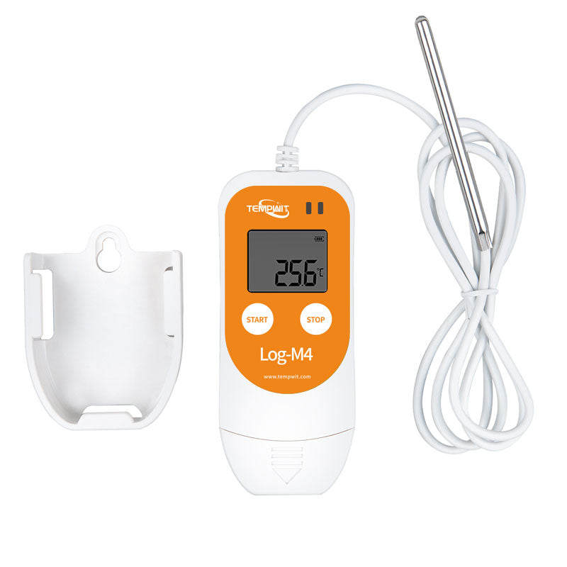 Registrador de datos de temperatura reutilizable Tempwit Log-M4 con sensor externo