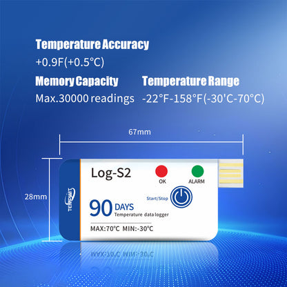 Registrador de datos de temperatura de un solo uso Tempwit Log-S2