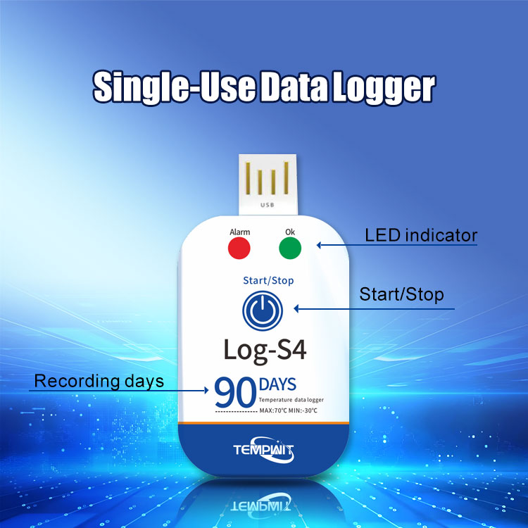 Tempwit Log-S4 Single Use Temperature Data Logger