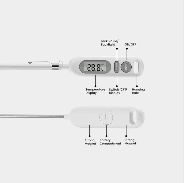 Temp M01 Waterproof Thermometer with LCD display for Food