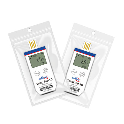 Temp Tag-1D Single Use Temperature Data Logger with LCD display