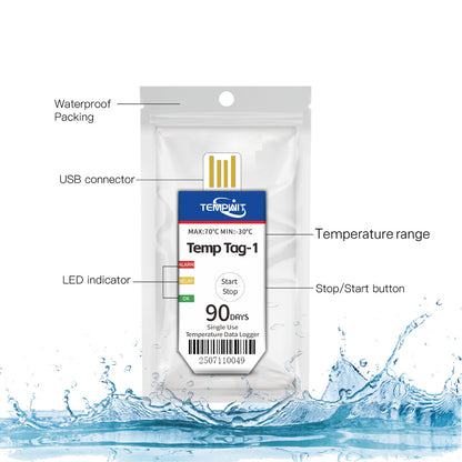 Temp Tag-1 Single Use Temperature Data Logger