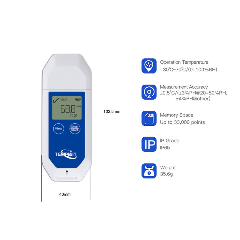 Temp Log-TH Multi Use Use Temperature and humidity Data Logger