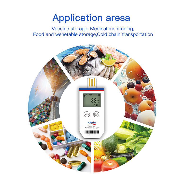Temp Tag-1D Single Use Temperature Data Logger with LCD display