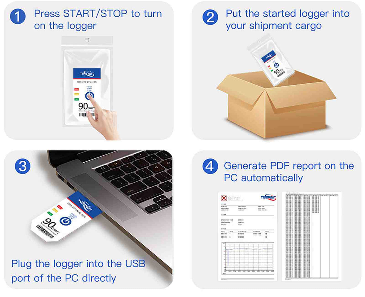 Temp Tag-1 Single Use Temperature Data Logger