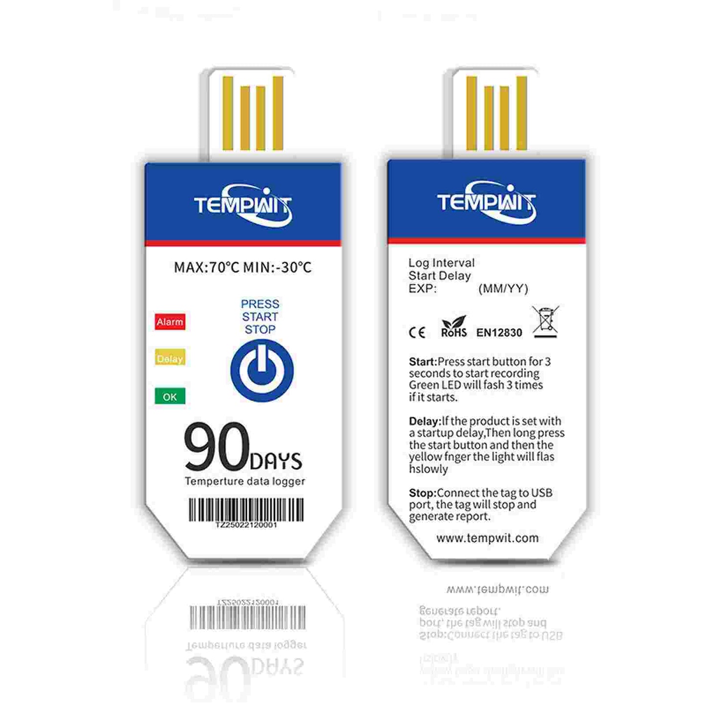 Temp Tag-1 Single Use Temperature Data Logger