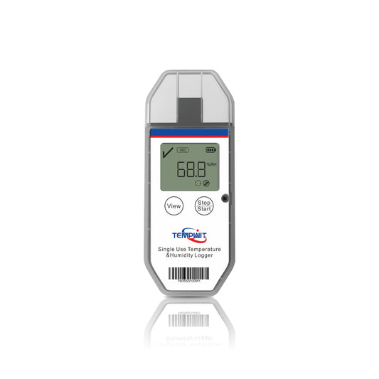 Temp Tag-TH Programmable Single Use Temperature /humidity Data Logger with LCD display